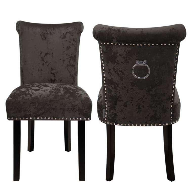 Mercer41 Weldon Velvet Upholstered Side Chair | Wayfair.co.uk